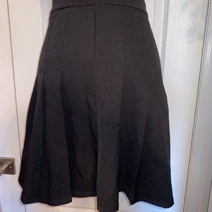 Plus High Waisted Pleated Skirt